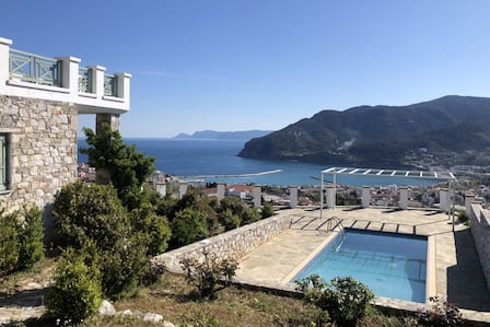Villa with Private Pool - Panoramic Views-Close to Skopelos town