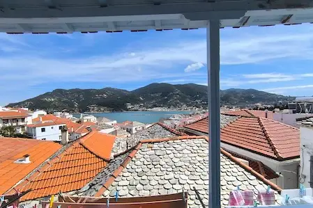 Traditional House with View at the Port of Skopelos